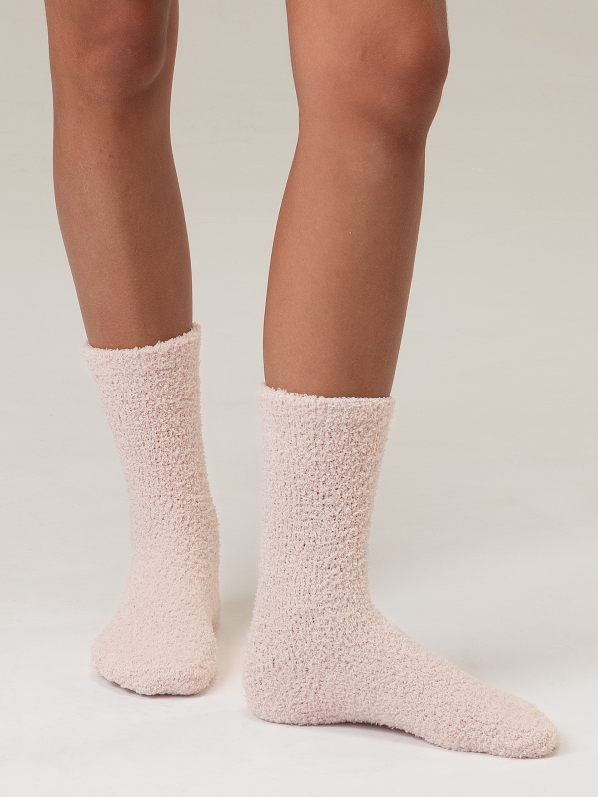 CloseMate Women's Mid-Calf Thermal Fuzzy Socks, Pink Soft Cozy Plush Socks for Warmth and Comfort