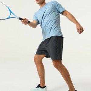 CloseMate black running ankle socks shown in motion during a workout.