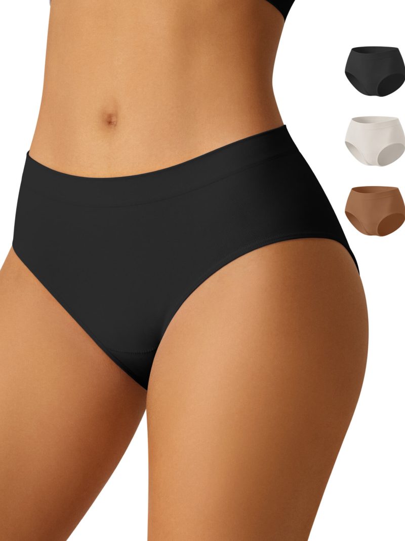 CLOSEMATE Women's Mid-Rise Underwear 1/3 Pairs