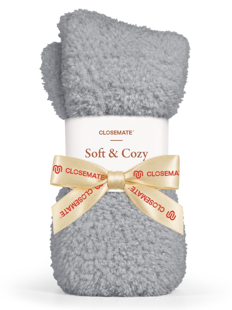 CLOSEMATE Cloud Fuzzy Socks for Women, Ultra Soft Cozy Plush Socks