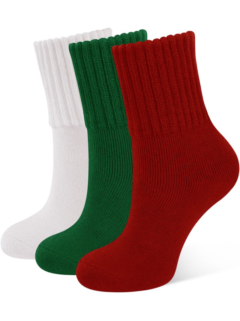 CLOSEMATE Boot Socks for Women Thick Warm Winter Crew Socks 3 Pairs